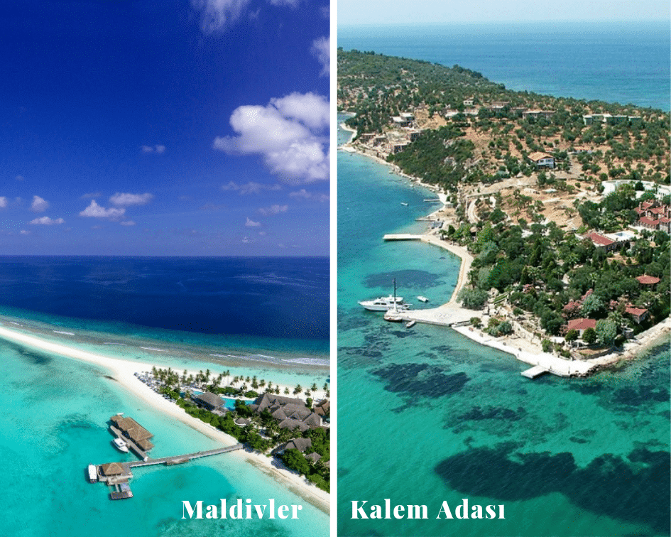 Maldivler-kalem adası